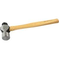 Ball Pein Hammer, 48 oz. Head Weight, Plain Face, Wood Handle Chandler Sales
