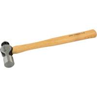 Ball Pein Hammer, 24 oz. Head Weight, Plain Face, Wood Handle Chandler Sales