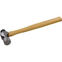 Ball Pein Hammer, 16 oz. Head Weight, Plain Face, Wood Handle Chandler Sales