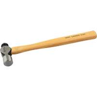 Ball Pein Hammer, 12 oz. Head Weight, Plain Face, Wood Handle Chandler Sales