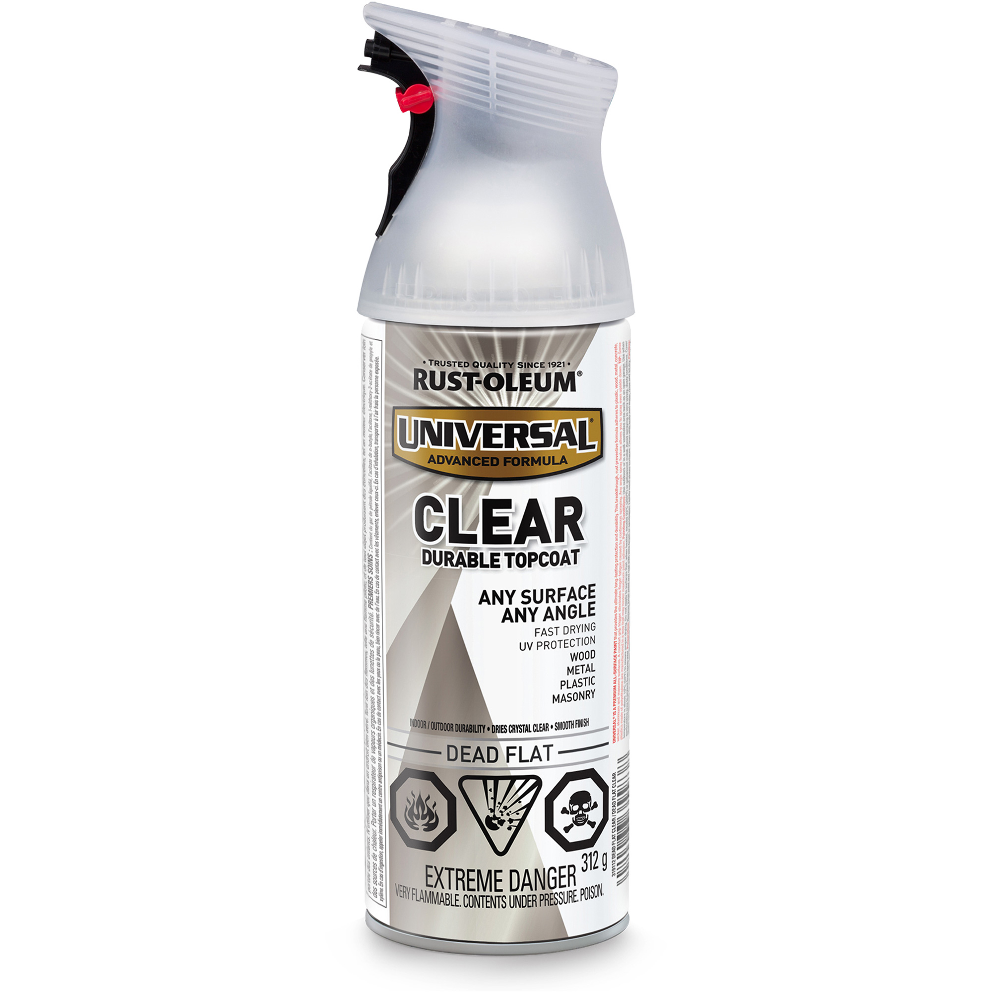 RustOleum Universal® Enamel, Clear, Very Flat, Aerosol Can Chandler