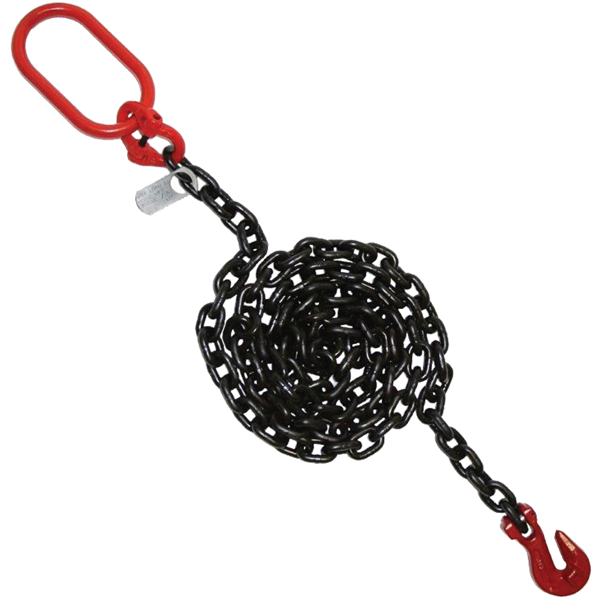 VANGUARD STEEL Chain Sling, Grade 80 Chain, Single Legs, Oblong & Grab