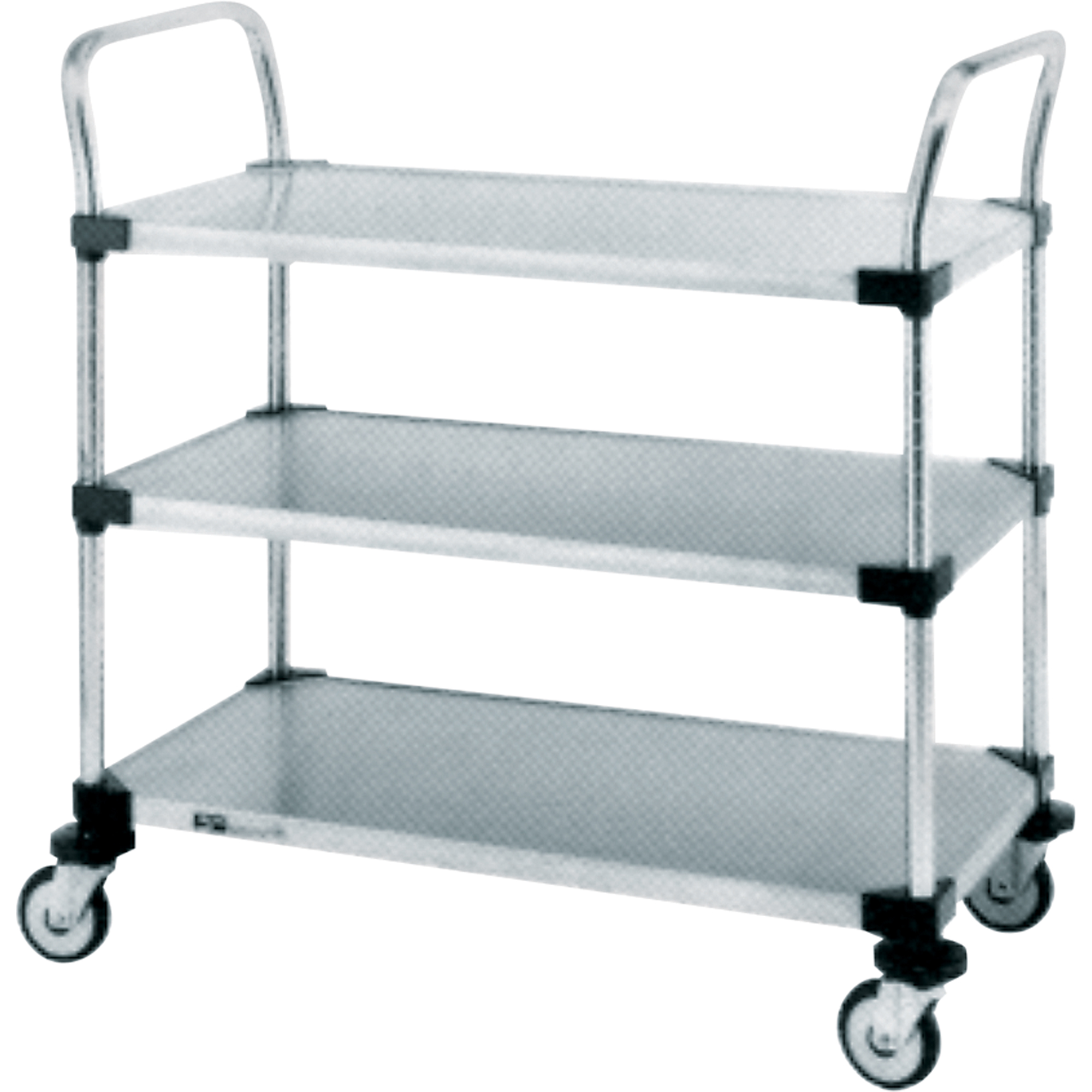 Metropolitan Wire StandardDuty Utility Carts, 2 Tiers, 24" W x 39" H x