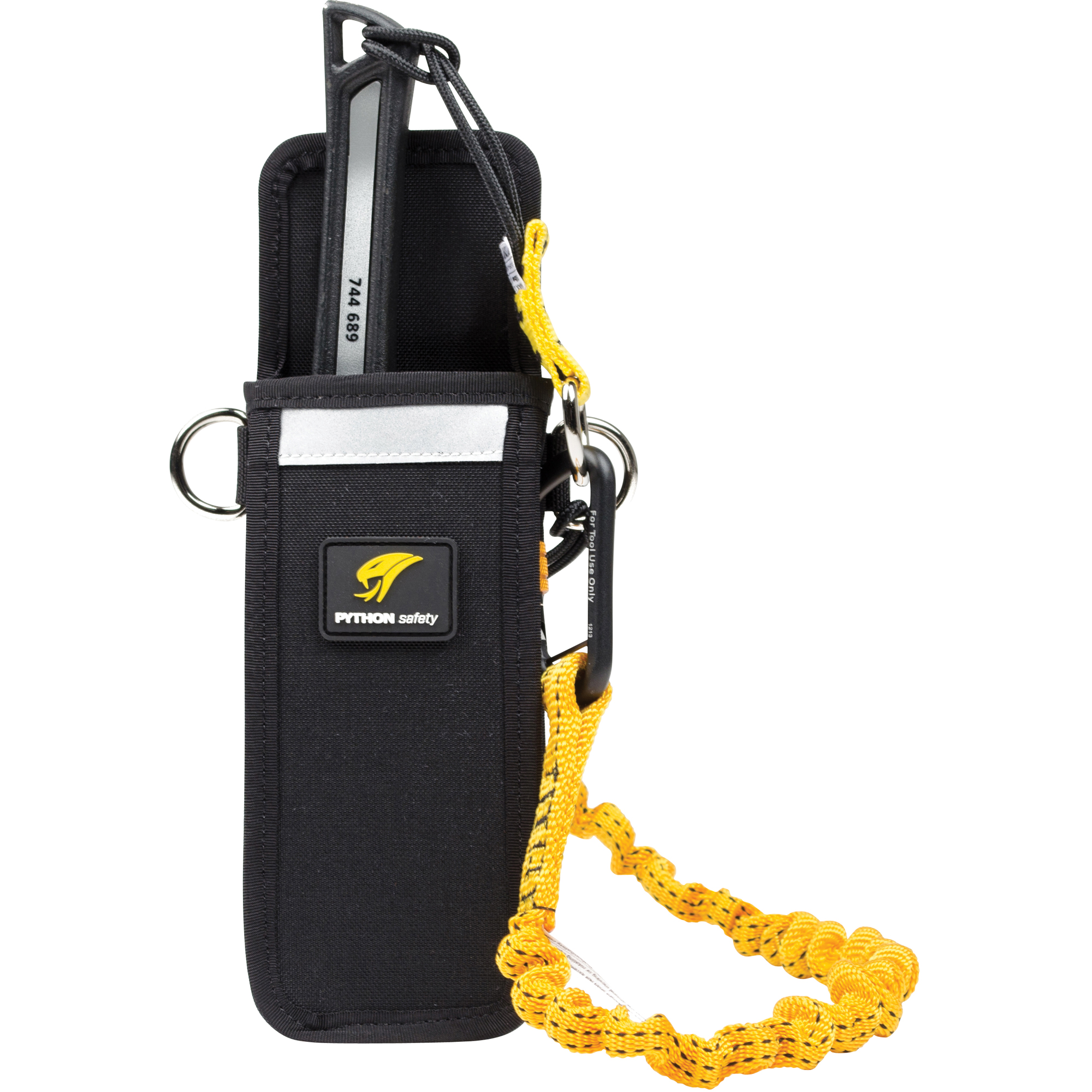 3M DBI-SALA Extra-Deep Single Tool Holster - Heavy Duty Belt Holster With Magnetic Staging, Hi-Vis Reflectors